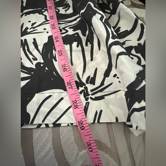 Bluebird Canyon Cade Midi Dress size Small color is black & ivory elastic waist - Picture 8 of 14